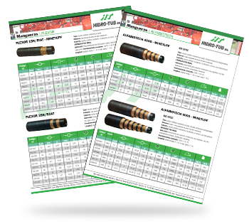 catálogo de mangueras de media y alta presión